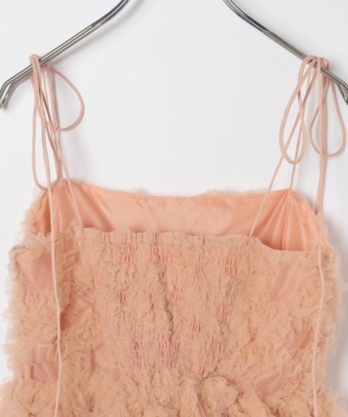 Heather（ヘザー）の「ボリュームチュールキャミ　659558（キャミソール・レディース・ブラック/アイボリー/オレンジ・FREE）」の17枚目の写真