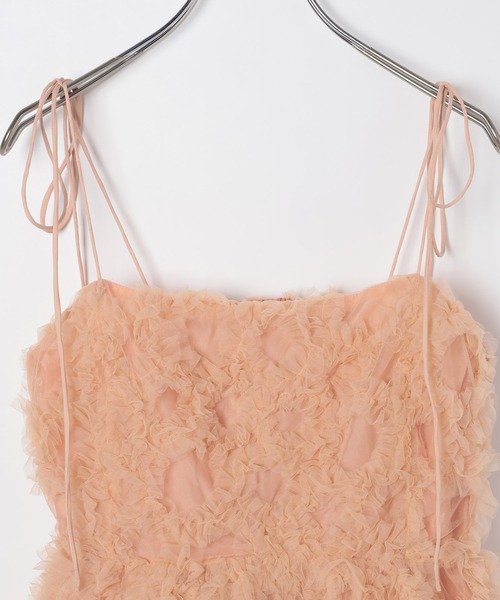 Heather（ヘザー）の「ボリュームチュールキャミ　659558（キャミソール・レディース・ブラック/アイボリー/オレンジ・FREE）」の12枚目の写真