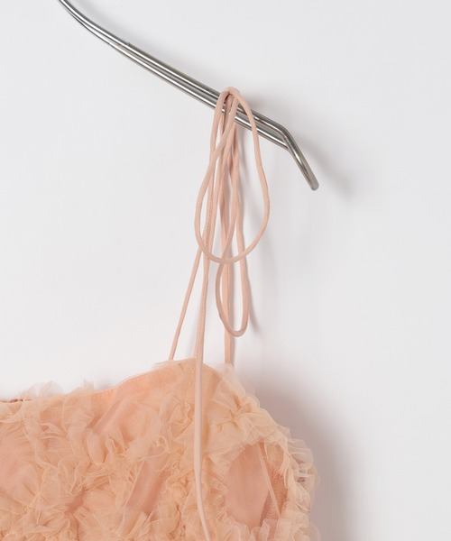 Heather（ヘザー）の「ボリュームチュールキャミ　659558（キャミソール・レディース・ブラック/アイボリー/オレンジ・FREE）」の13枚目の写真