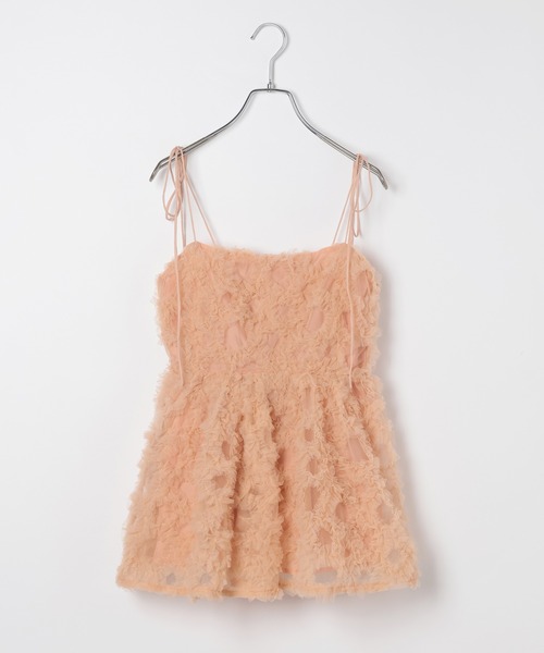 Heather（ヘザー）の「ボリュームチュールキャミ　659558（キャミソール・レディース・ブラック/アイボリー/オレンジ・FREE）」の11枚目の写真