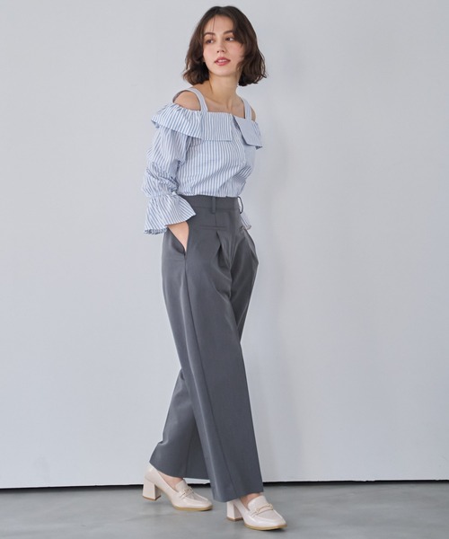 NOELA（ノエラ）の「ポケットデザインワイドパンツ（その他パンツ・レディース・ベージュ/グレー/オフホワイト・S/M）」の22枚目の写真