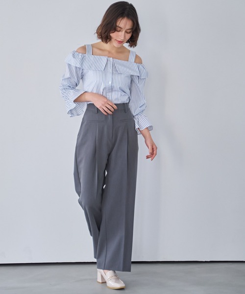 NOELA（ノエラ）の「ポケットデザインワイドパンツ（その他パンツ・レディース・ベージュ/グレー/オフホワイト・S/M）」の21枚目の写真