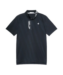 le coq sportif GOLF（ルコックスポルティフゴルフ）の「【le coq sportif GOLF】吸汗速乾/ストレッチ/UV CUT(UPF15)　ストライプジャカード半袖ハーフジップシャツ　ゴルフウェア（Tシャツ/カットソー）」