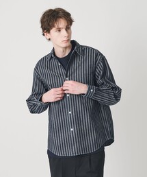 BEAUTY&YOUTH UNITED ARROWS | ストライプ デニム オーバー シャツ(シャツ/ブラウス)