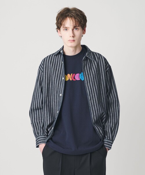 BEAUTY&YOUTH UNITED ARROWS（ビューティーアンドユースユナイテッドアローズ）の「ストライプ デニム オーバー シャツ（シャツ/ブラウス・メンズ・コバルトブルー・M/L/XL/S）」の13枚目の写真