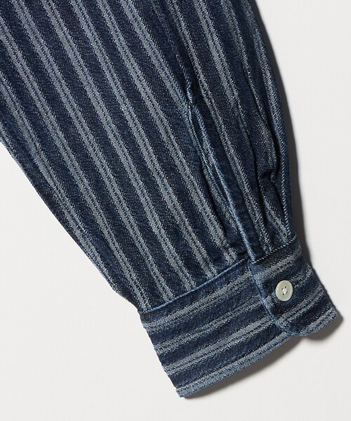 BEAUTY&YOUTH UNITED ARROWS（ビューティーアンドユースユナイテッドアローズ）の「ストライプ デニム オーバー シャツ（シャツ/ブラウス・メンズ・コバルトブルー・M/L/XL/S）」の8枚目の写真