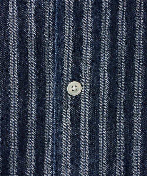 BEAUTY&YOUTH UNITED ARROWS（ビューティーアンドユースユナイテッドアローズ）の「ストライプ デニム オーバー シャツ（シャツ/ブラウス・メンズ・コバルトブルー・M/L/XL/S）」の9枚目の写真