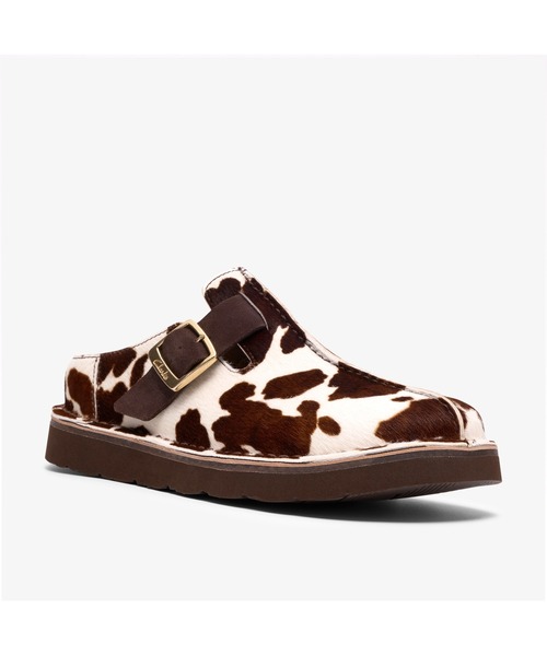 Clarks(クラークス)の「Solsbury Mule. / レディースソルスブリーミュール (カウプリント)(サンダル・レディース・アニマル・UK5.5/UK4.5/UK4/UK3.5/UK3/UK5/UK6)」の7枚目の写真