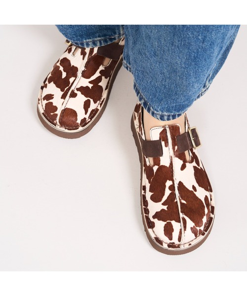 Clarks(クラークス)の「Solsbury Mule. / レディースソルスブリーミュール (カウプリント)(サンダル・レディース・アニマル・UK5.5/UK4.5/UK4/UK3.5/UK3/UK5/UK6)」の17枚目の写真