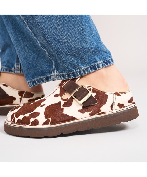 Clarks(クラークス)の「Solsbury Mule. / レディースソルスブリーミュール (カウプリント)(サンダル・レディース・アニマル・UK5.5/UK4.5/UK4/UK3.5/UK3/UK5/UK6)」の19枚目の写真