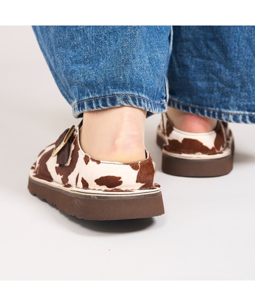 Clarks(クラークス)の「Solsbury Mule. / レディースソルスブリーミュール (カウプリント)(サンダル・レディース・アニマル・UK5.5/UK4.5/UK4/UK3.5/UK3/UK5/UK6)」の20枚目の写真