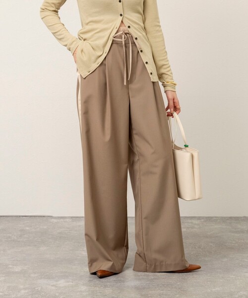 MAQWEL（マクウェル）の「【MAQWEL/マクウェル】ウォッシャブルラインパンツ（その他パンツ・レディース・ライトグレー/ベージュ・M/S）」の11枚目の写真