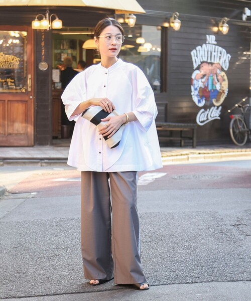 MAQWEL（マクウェル）の「【MAQWEL/マクウェル】ウォッシャブルラインパンツ（その他パンツ・レディース・ライトグレー/ベージュ・M/S）」の16枚目の写真