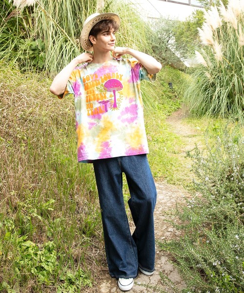 チャイハネ(チャイハネ)の「【チャイハネ】ヒピタイメンズTシャツ(Tシャツ/カットソー・メンズ・オレンジ/ベージュ/ブルー・FREE)」の10枚目の写真