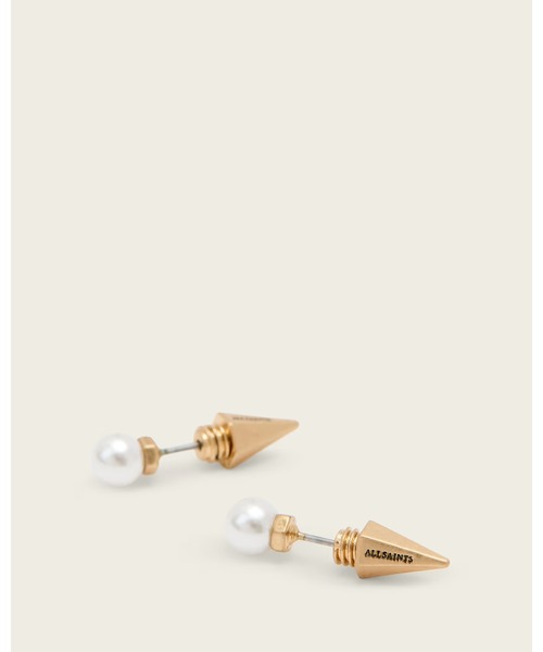 ALLSAINTS(オールセインツ)の「HAZEL SMALL PEARL STUD EARRINGS | HAZEL スモール パール スタッド イヤリング・ピアス(ピアス(両耳用)・レディース・ゴールド系その他・ONE SIZE)」の1枚目の写真