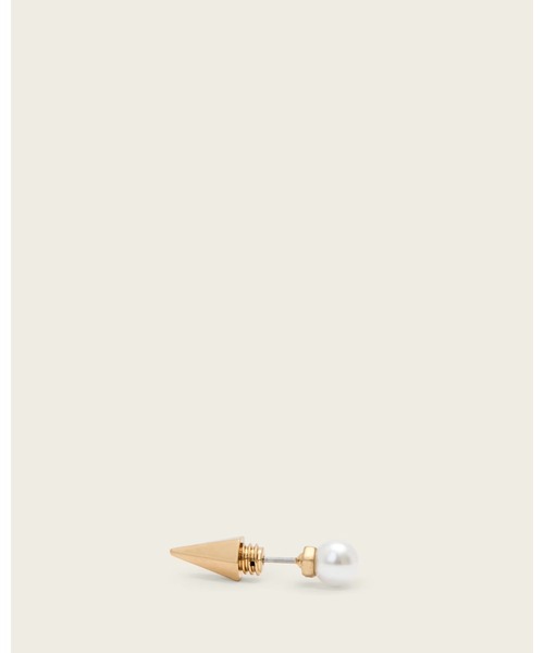 ALLSAINTS(オールセインツ)の「HAZEL SMALL PEARL STUD EARRINGS | HAZEL スモール パール スタッド イヤリング・ピアス(ピアス(両耳用)・レディース・ゴールド系その他・ONE SIZE)」の3枚目の写真