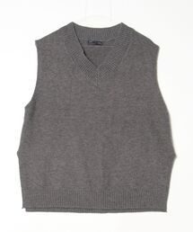 Y/lim（イリム）の「ビッグサイズ脇スリットニットベスト（ベスト）」