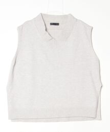 Y/lim（イリム）の「ビッグサイズ脇スリットニットベスト（ベスト）」