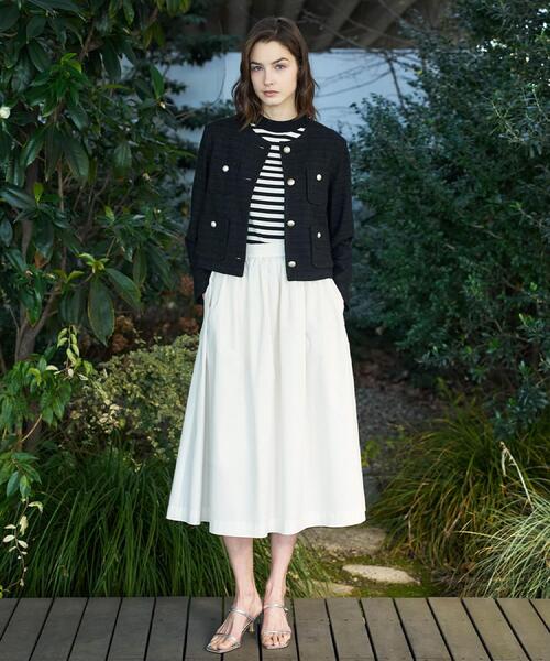 DRESSTERIOR(ドレステリア)の「ブラックファンシーツイードジャケット(ノーカラージャケット・レディース・ブラック・40/38/36)」の8枚目の写真