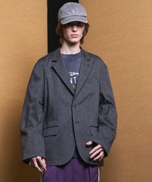 《UNISEX》LINEN MIX Relax-Over 2B Tailored Jacket/リネンミックスリラックスオーバー2Bテーラードジャケット【MAISON SPECIAL/メゾンスペシャル】■セットアップ対応■