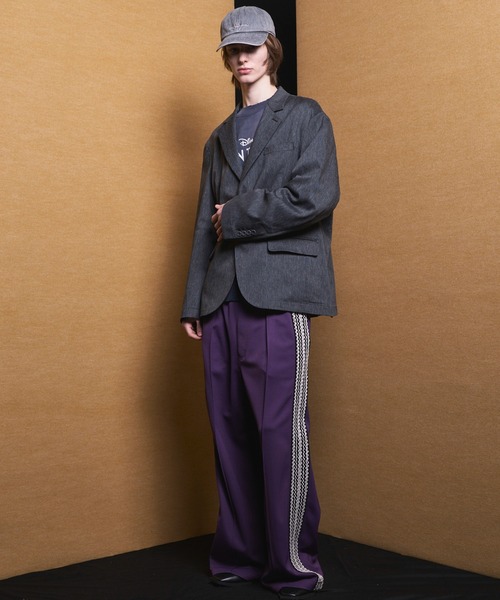 MAISON SPECIAL(メゾンスペシャル)の「《UNISEX》LINEN MIX Relax-Over 2B Tailored Jacket/リネンミックスリラックスオーバー2Bテーラードジャケット【MAISON SPECIAL/メゾンスペシャル】■セットアップ対応■(テーラードジャケット・メンズ・ブラック/ネイビー/アイボリー・2/1/0)」の6枚目の写真