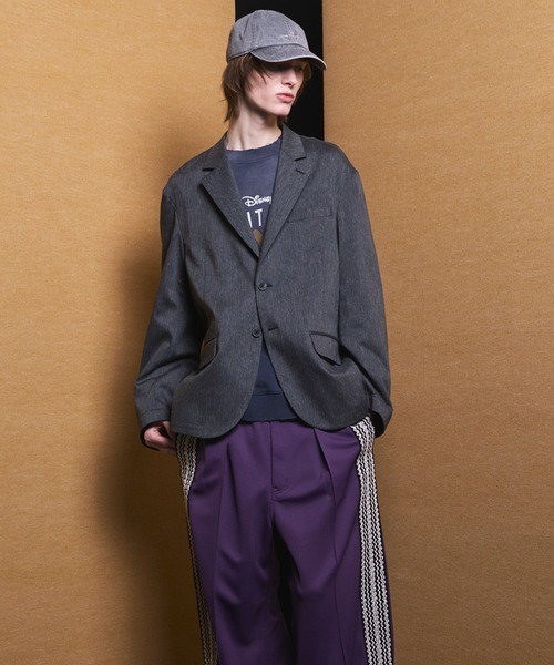 MAISON SPECIAL(メゾンスペシャル)の「《UNISEX》LINEN MIX Relax-Over 2B Tailored Jacket/リネンミックスリラックスオーバー2Bテーラードジャケット【MAISON SPECIAL/メゾンスペシャル】■セットアップ対応■(テーラードジャケット・メンズ・ブラック/ネイビー/アイボリー・2/1/0)」の10枚目の写真