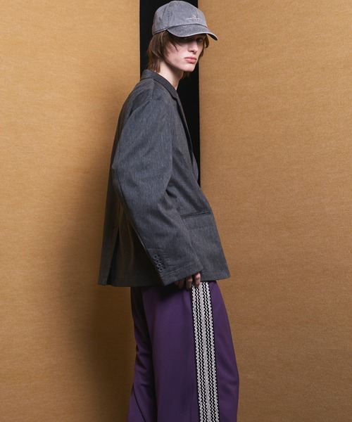 MAISON SPECIAL(メゾンスペシャル)の「《UNISEX》LINEN MIX Relax-Over 2B Tailored Jacket/リネンミックスリラックスオーバー2Bテーラードジャケット【MAISON SPECIAL/メゾンスペシャル】■セットアップ対応■(テーラードジャケット・メンズ・ブラック/ネイビー/アイボリー・2/1/0)」の11枚目の写真