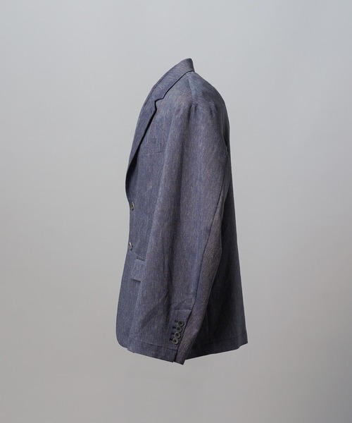MAISON SPECIAL(メゾンスペシャル)の「《UNISEX》LINEN MIX Relax-Over 2B Tailored Jacket/リネンミックスリラックスオーバー2Bテーラードジャケット【MAISON SPECIAL/メゾンスペシャル】■セットアップ対応■(テーラードジャケット・メンズ・ブラック/ネイビー/アイボリー・2/1/0)」の20枚目の写真