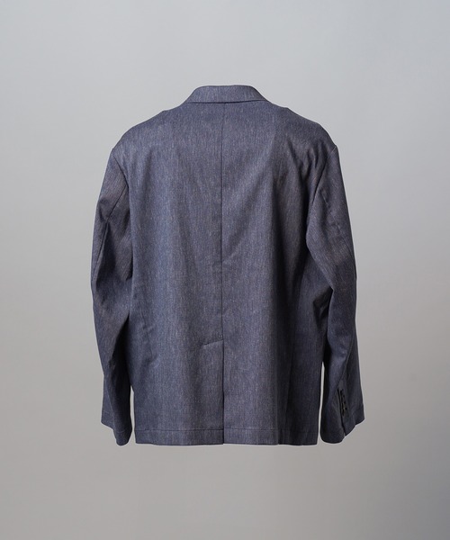 MAISON SPECIAL(メゾンスペシャル)の「《UNISEX》LINEN MIX Relax-Over 2B Tailored Jacket/リネンミックスリラックスオーバー2Bテーラードジャケット【MAISON SPECIAL/メゾンスペシャル】■セットアップ対応■(テーラードジャケット・メンズ・ブラック/ネイビー/アイボリー・2/1/0)」の21枚目の写真