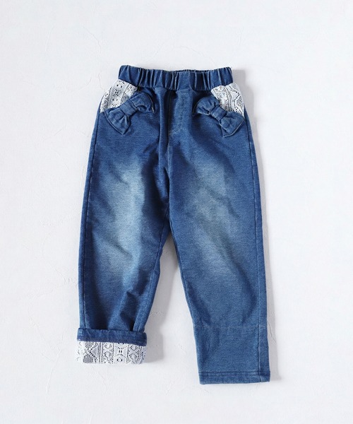 Rora（ローラ）の「ラズリ ロールアップ デニムパンツ（デニムパンツ・キッズ・ブルー・110cm/120cm/130cm/140cm/150cm）」の19枚目の写真