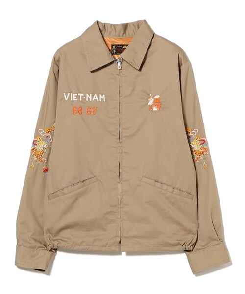 BEAMS BOY（ビームスボーイ）の「テーラー東洋 / Late 1960s Style Cotton Vietnam Jacket “DRAGON”（ブルゾン・レディース・ベージュ・SMALL）」の2枚目の写真