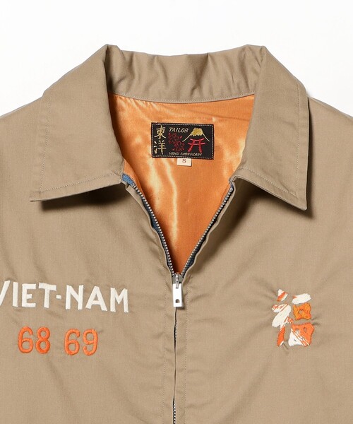 BEAMS BOY（ビームスボーイ）の「テーラー東洋 / Late 1960s Style Cotton Vietnam Jacket “DRAGON”（ブルゾン・レディース・ベージュ・SMALL）」の3枚目の写真