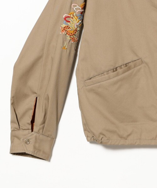 BEAMS BOY（ビームスボーイ）の「テーラー東洋 / Late 1960s Style Cotton Vietnam Jacket “DRAGON”（ブルゾン・レディース・ベージュ・SMALL）」の4枚目の写真
