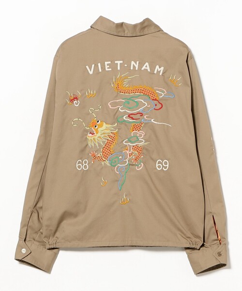 BEAMS BOY（ビームスボーイ）の「テーラー東洋 / Late 1960s Style Cotton Vietnam Jacket “DRAGON”（ブルゾン・レディース・ベージュ・SMALL）」の7枚目の写真