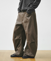 INTEMPOMOOD（インテンポムード）の「カーブスナップワイドパンツ_カーキ（デニムパンツ）」