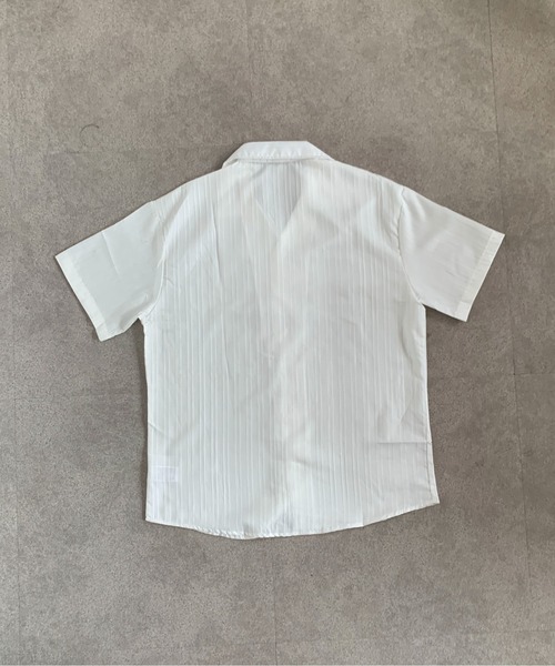 link lot(リンクロット)の「エンボス加工ストライプオープンカラーシャツ(シャツ/ブラウス・メンズ・ブラック/ホワイト・L/M)」の14枚目の写真