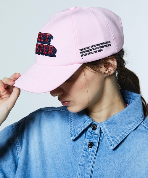 DOUBLE STANDARD CLOTHING(ダブルスタンダードクロージング)の「オリジナルロゴ コットンエアーキャップ(キャップ・レディース・オフホワイト/ピンク/ネイビー・FREE)」の12枚目の写真
