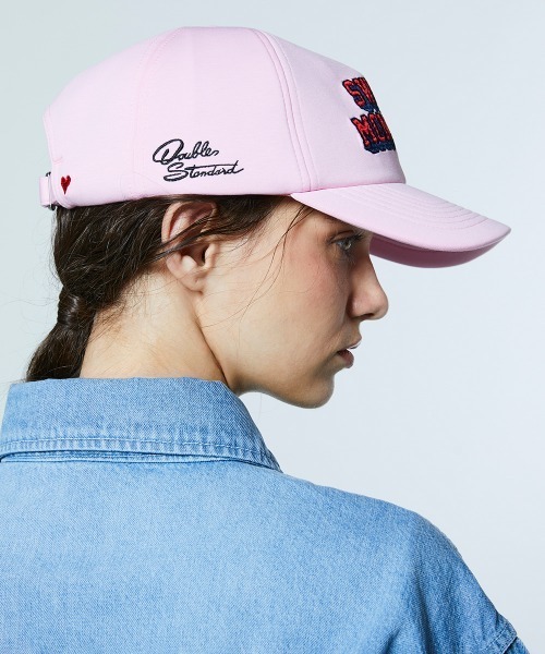 DOUBLE STANDARD CLOTHING(ダブルスタンダードクロージング)の「オリジナルロゴ コットンエアーキャップ(キャップ・レディース・オフホワイト/ピンク/ネイビー・FREE)」の14枚目の写真