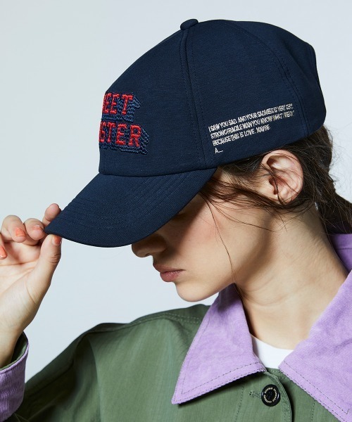 DOUBLE STANDARD CLOTHING(ダブルスタンダードクロージング)の「オリジナルロゴ コットンエアーキャップ(キャップ・レディース・オフホワイト/ピンク/ネイビー・FREE)」の16枚目の写真