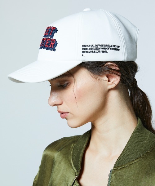 DOUBLE STANDARD CLOTHING(ダブルスタンダードクロージング)の「オリジナルロゴ コットンエアーキャップ(キャップ・レディース・オフホワイト/ピンク/ネイビー・FREE)」の20枚目の写真