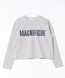 【ミニ裏毛MAGNIFIGUE ロゴPTロングTシャツ】