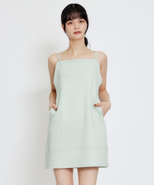REDYAZEL(レディアゼル)の「【セットアップ可能】バイカラーステッチカットミニワンピース(ワンピース・レディース・キナリ/ミント/ネイビー・FREE)」の22枚目の写真