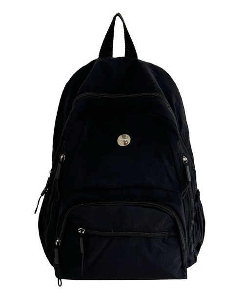 Teem Store(チームストア)の「【大容量/A4対応・PC収納◎】【ユニセックス】ワンポイント軽量ベーシックバックパック(バックパック/リュック・レディース・カーキ/オレンジ/イエロー/ブラック/ホワイト/グレー・F)」の15枚目の写真