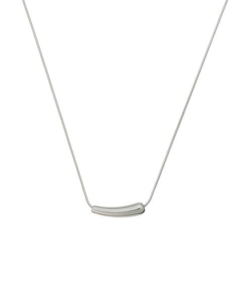 Samansa Mos2（サマンサ モスモス）の「カーブモチーフネックレス（ネックレス・レディース・シルバー・F）」の4枚目の写真