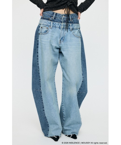 MAZZ double waist pants デニム INSILENCE DOUBLE WAIST BAGGY（デニムパンツ）｜MOUSSY（マウジー）の