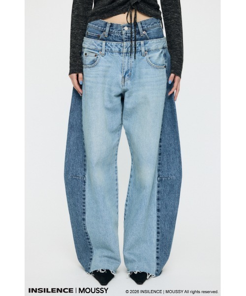 MOUSSY INSILENCE DOUBLE WAIST バギー Mサイズ MOUSSY（マウジー）の「INSILENCE DOUBLE WAIST BAGGY（デニムパンツ