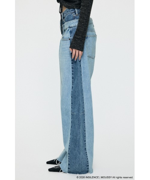 MOUSSY（マウジー）の「INSILENCE DOUBLE WAIST BAGGY（デニムパンツ