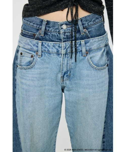 MOUSSY INSILENCE DOUBLE WAIST バギー Mサイズ MOUSSY（マウジー）の「INSILENCE DOUBLE WAIST BAGGY（デニムパンツ