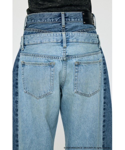 MOUSSY（マウジー）の「INSILENCE DOUBLE WAIST BAGGY（デニムパンツ