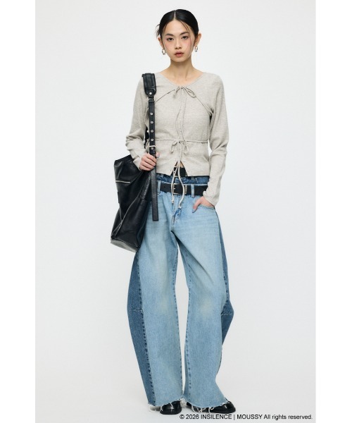 MOUSSY（マウジー）の「INSILENCE DOUBLE WAIST BAGGY（デニムパンツ